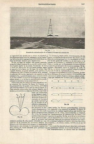LAMINA ESPASA 26168: Estacion de radio de La Pallice