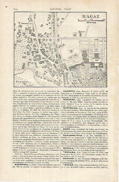 LAMINA ESPASA 26170: Plano de Ragaz Suiza