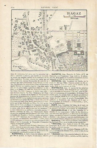 LAMINA ESPASA 26170: Plano de Ragaz Suiza