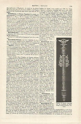 LAMINA ESPASA 26173: Baston de mando regalado a Mussolini