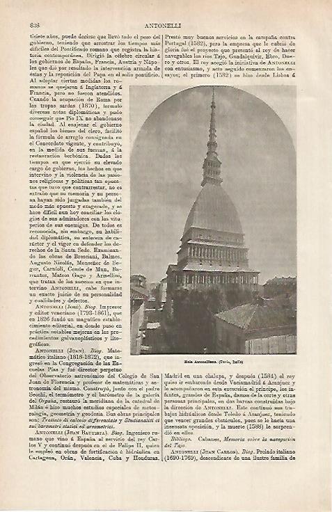 LAMINA ESPASA 26176: Mole Antonelliana en Turin Italia