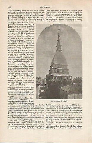 LAMINA ESPASA 26176: Mole Antonelliana en Turin Italia