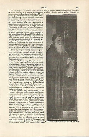 LAMINA ESPASA 26181: San Antonio Abad por B. Luini