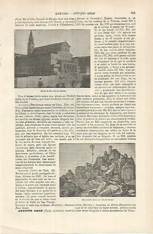 LAMINA ESPASA 26182: Iglesia de San Antonio en Roma