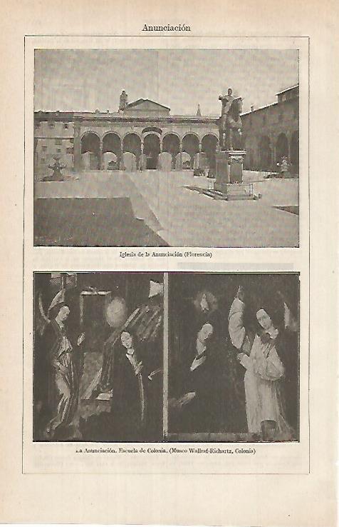 LAMINA ESPASA 26192: Iglesia de la Anunciacion en Florencia