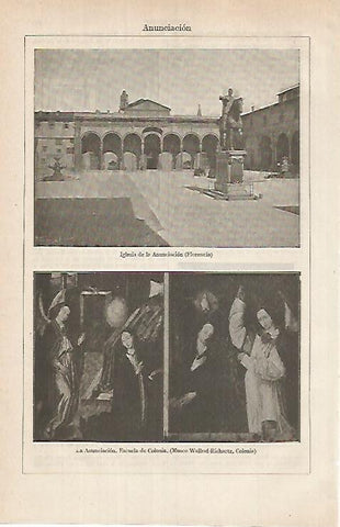 LAMINA ESPASA 26192: Iglesia de la Anunciacion en Florencia