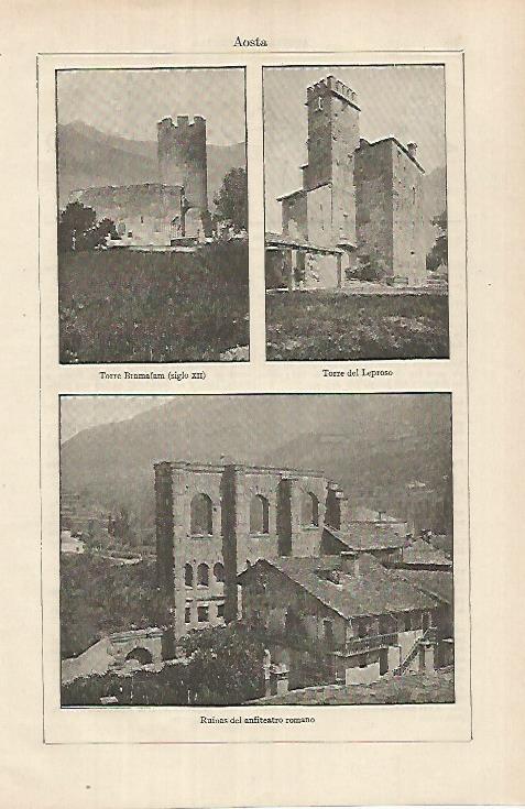 LAMINA ESPASA 26200: Vistas de Aosta