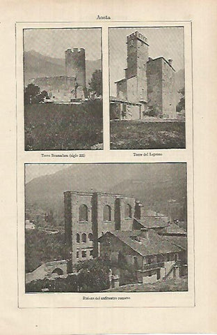 LAMINA ESPASA 26200: Vistas de Aosta