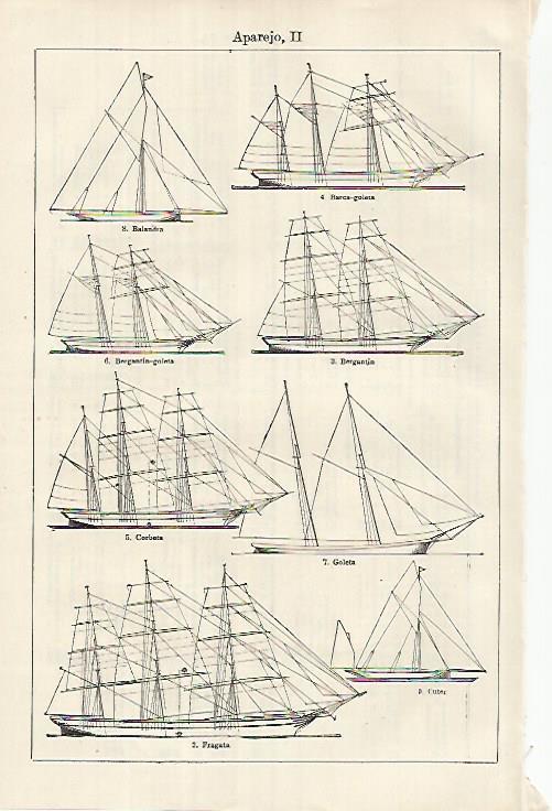 LAMINA ESPASA 26202: Aparejos de barco