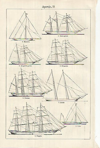 LAMINA ESPASA 26202: Aparejos de barco