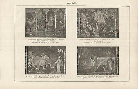 LAMINA ESPASA 26206: Aparicion por Altichieri Giotto y Buffalmacco