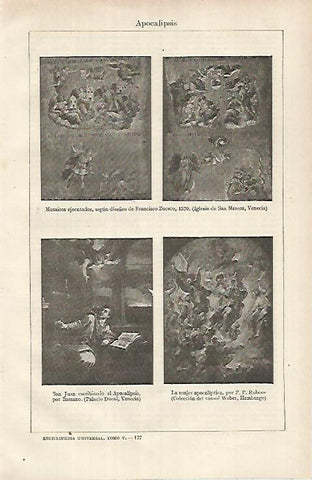LAMINA ESPASA 26212: Mosaicos diseñados por F. Zucato en 1570
