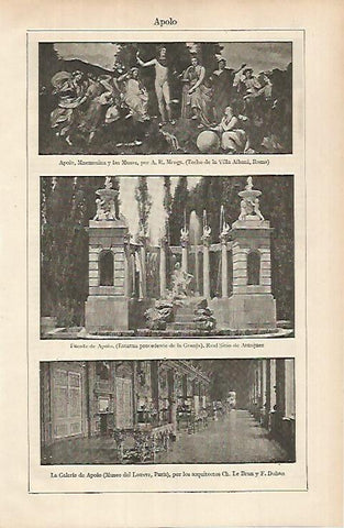 LAMINA ESPASA 26216: Escenas artisticas de Apolo