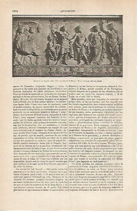 LAMINA ESPASA 26227: Apoteosis de Augusto en Ravena