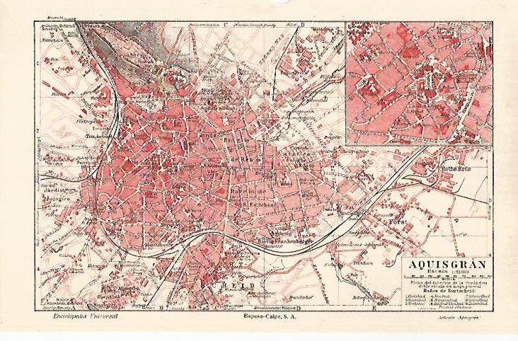 LAMINA ESPASA 26237: Plano de Aquisgran