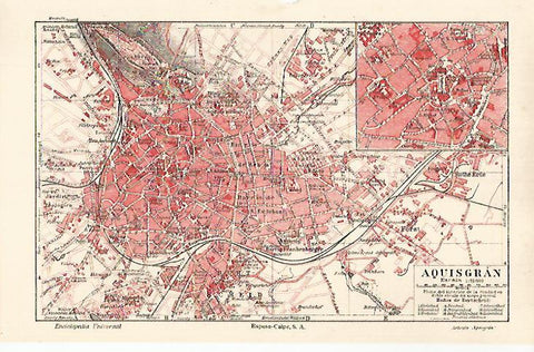 LAMINA ESPASA 26237: Plano de Aquisgran