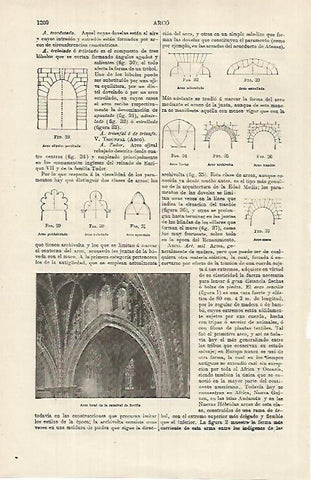 LAMINA ESPASA 26277: Arco toral de la Catedral de Sevilla