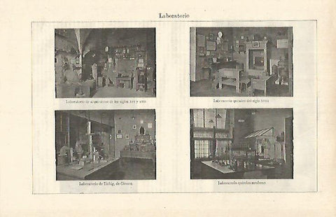 LAMINA ESPASA 26296: Laboratorios de Quimica