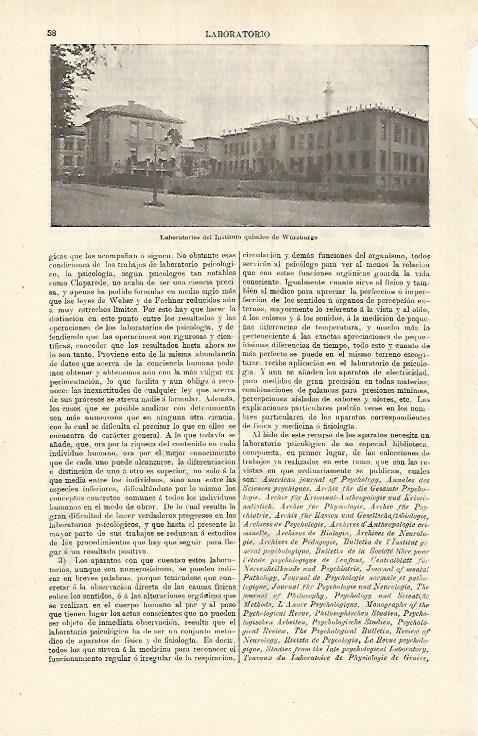 LAMINA ESPASA 26298: Laboratorios del Instituto Quimico de Wurzburgo
