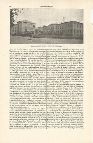 LAMINA ESPASA 26298: Laboratorios del Instituto Quimico de Wurzburgo