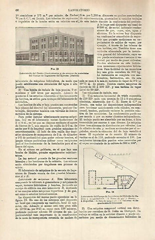 LAMINA ESPASA 26300: Laboratorio del Centro Electrotecnico del Cuerpo de Ingenieros del Ejercito en Madrid