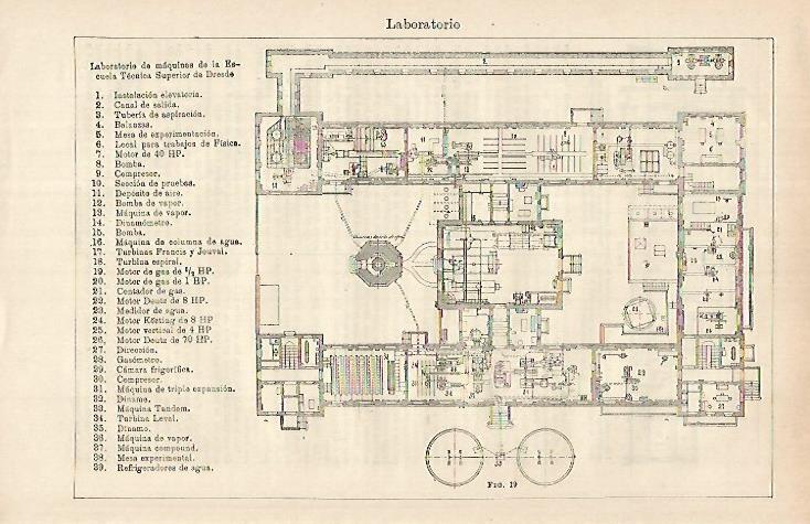 LAMINA ESPASA 26302: Laboratorio de maquinas de la Escuela Tecnica Superior de Dresde