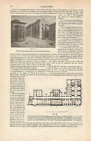 LAMINA ESPASA 26304: Laboratorio de Electrotecnica de Viena