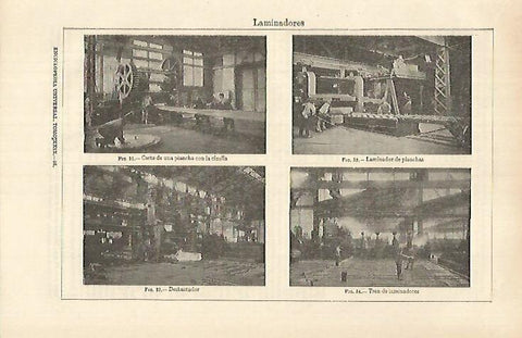 LAMINA ESPASA 26358: Debastador plancha y tren de laminadores