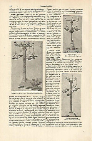 LAMINA ESPASA 26359: Lampadario de Pompeya