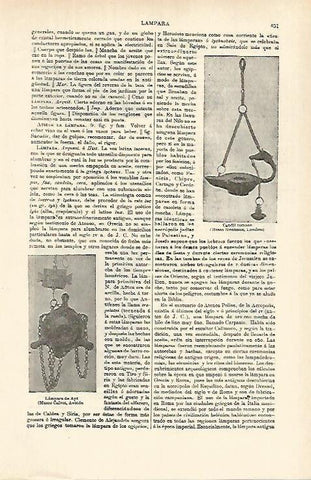 LAMINA ESPASA 26361: Candil romano