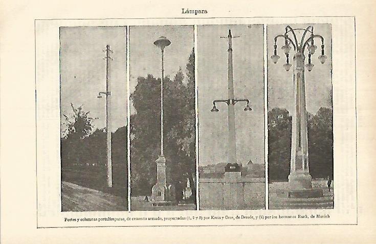 LAMINA ESPASA 26367: Postes y columnas portalamparas