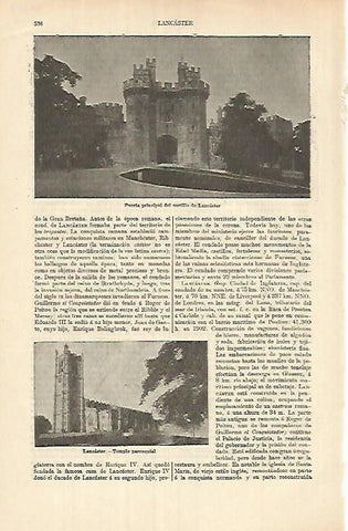 LAMINA ESPASA 26373: Castillo de Lancaster