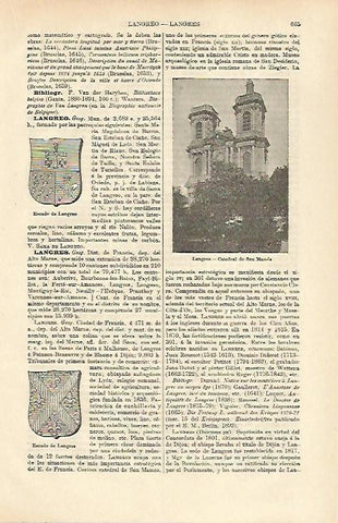 LAMINA ESPASA 26390: Catedral de San Mames en Langres Francia