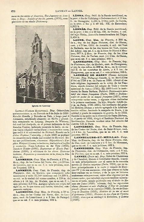 LAMINA ESPASA 26391: Iglesia de LanloupFrancia
