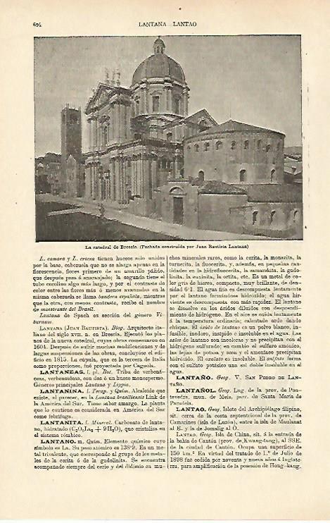 LAMINA ESPASA 26394: Catedral de Brescia