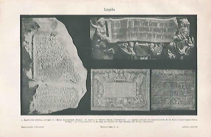 LAMINA ESPASA 26408: Lapida
