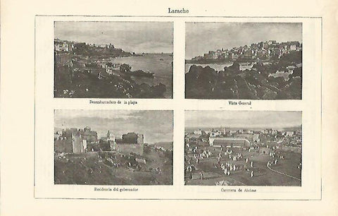 LAMINA ESPASA 26410: Vistas de Larache Marruecos