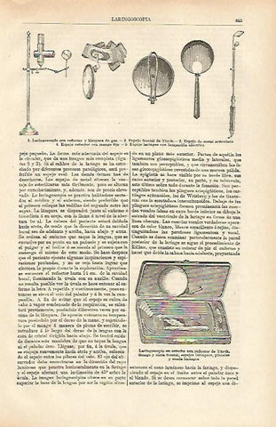 LAMINA ESPASA 26416: Instrumentos para laringoscopias