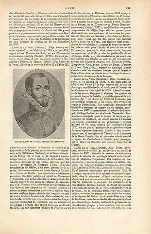 LAMINA ESPASA 26426: Retrato de Gabriel Lasso de la Vega