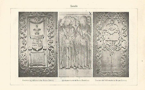 LAMINA ESPASA 26437: Laude del Convento de Vallbona de les Monges y de la Iglesia de Breda 
