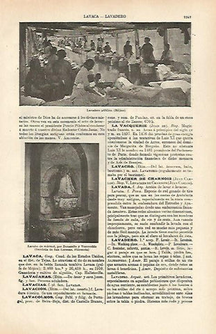 LAMINA ESPASA 26452: Lavadero publico de Mejico