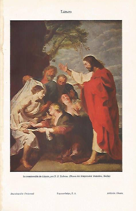 LAMINA ESPASA 26466: La resurreccion de Lazaropor Rubens