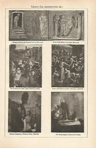 LAMINA ESPASA 26468: Representaciones de la resurreccion de Lazaro