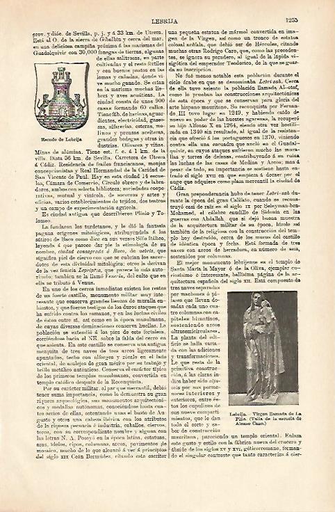 LAMINA ESPASA 26472: Virgen de la Piña de Lebrija