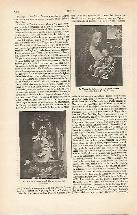 LAMINA ESPASA 26485: La Virgen de la Leche por Metsya