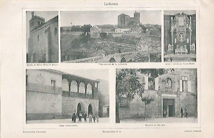 LAMINA ESPASA 26490: Vistas de Ledesma