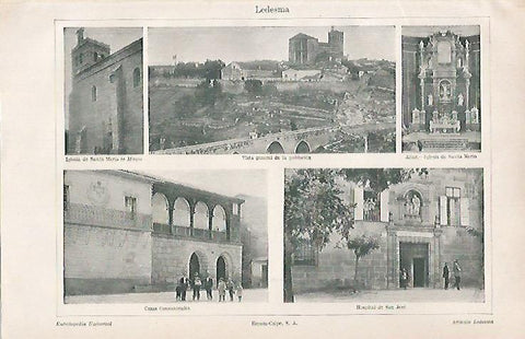 LAMINA ESPASA 26490: Vistas de Ledesma