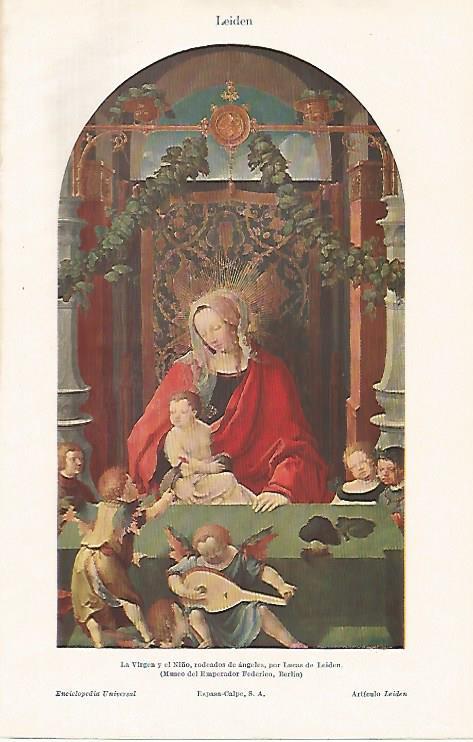 LAMINA ESPASA 26504: La Virgen y el Niño por Leiden