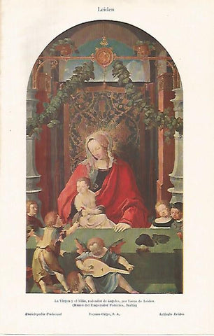 LAMINA ESPASA 26504: La Virgen y el Niño por Leiden
