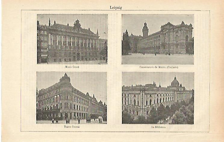 LAMINA ESPASA 26507: Vistas de Leipzig